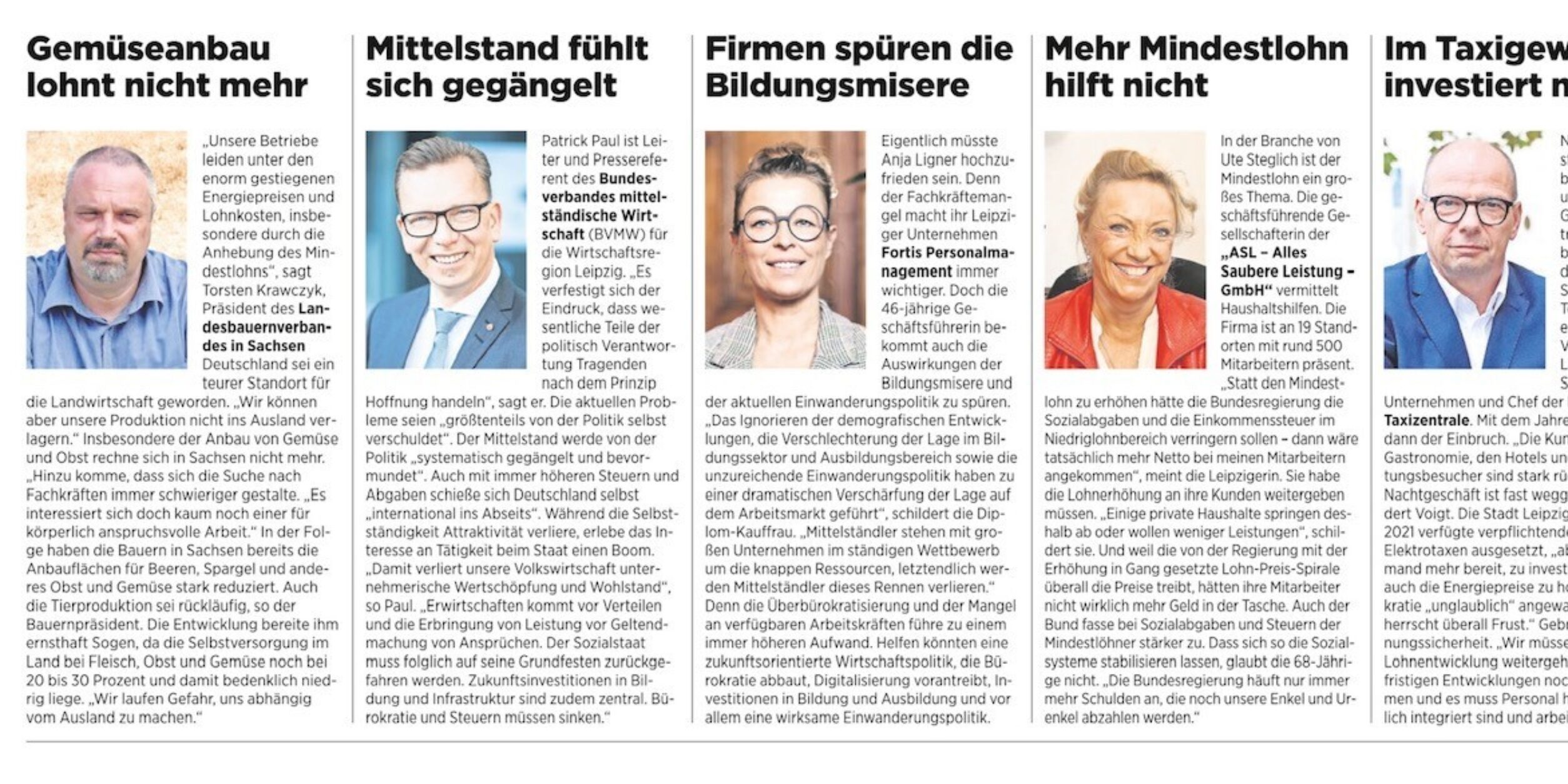 Leipziger Volkszeitung (LVZ) von Sonnabend/Sonntag, 12./13. August 2023