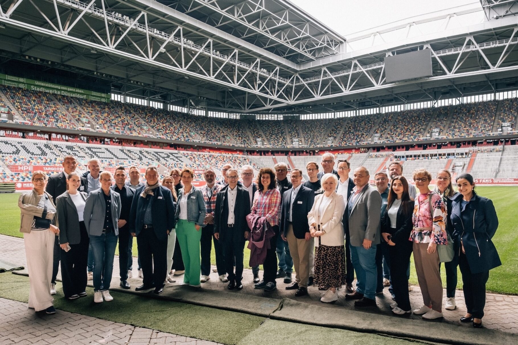 gruppe in stadion