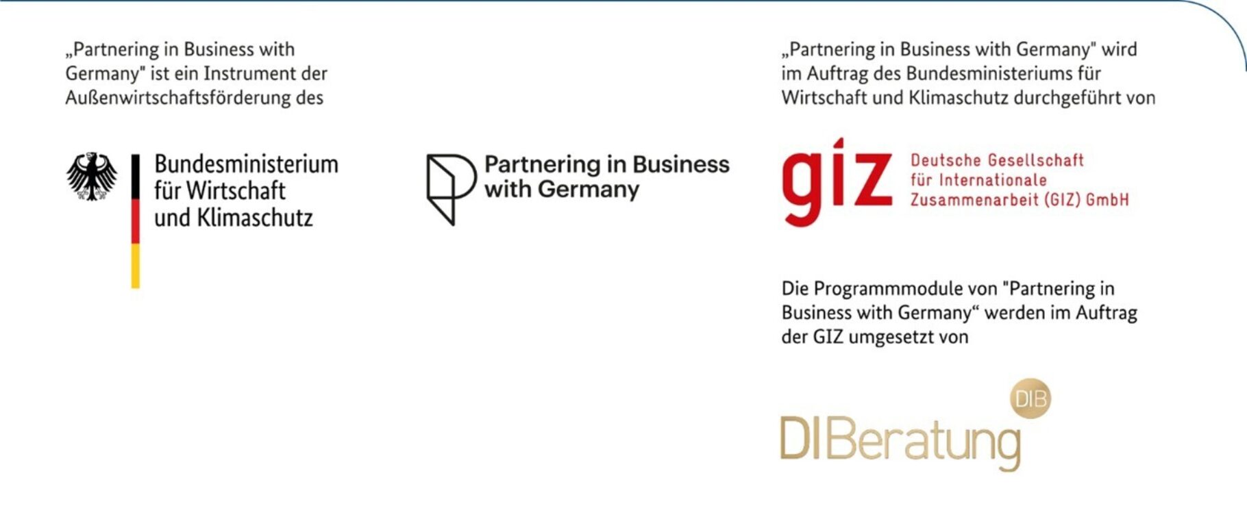 Über das Partnering in Business with Germany-Programm, beteiligte Partner