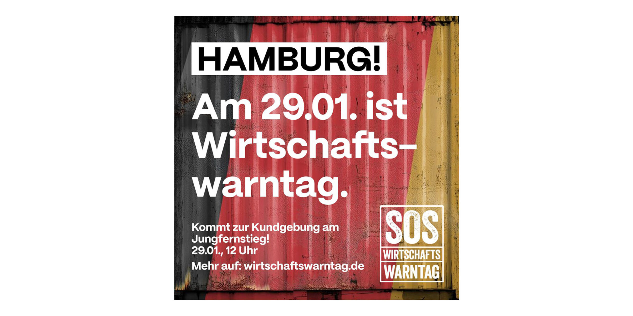 Wirtschaftswarntag in Hamburg am 29. Jan. 2025