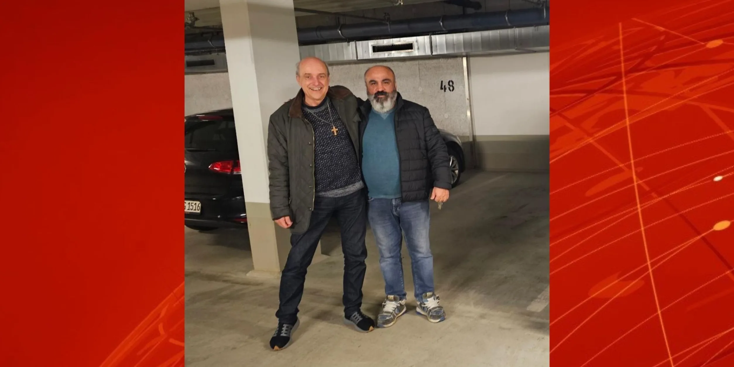 Leiter der RolliGang, René Vollmar, mit Nazim Arikan, Munictransfer (rechts im Bild)