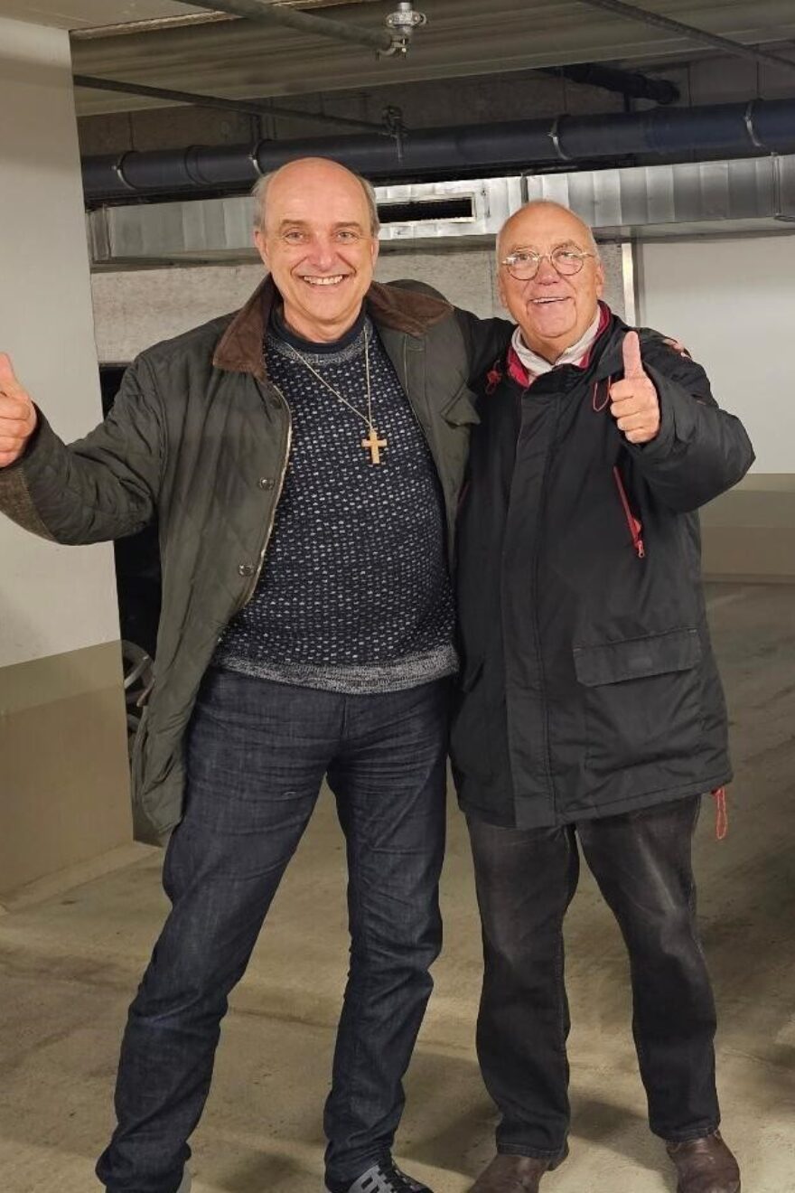 René Vollmar mit Nazim Arikans Onkel Stephan (rechts im Bild)