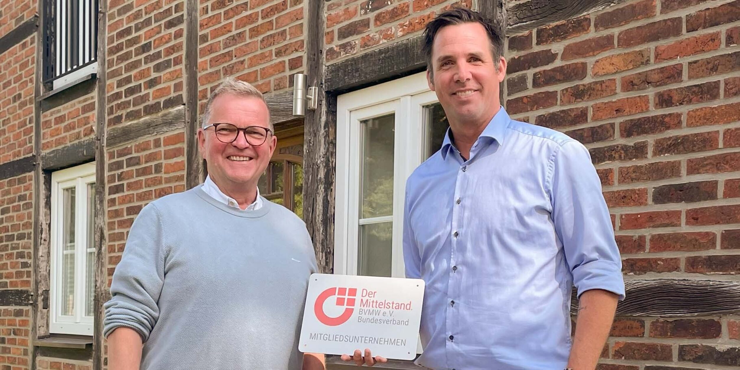 Michael De Bortoli von De Bortoli Dynamics mit Herbert Eick, Leiter des Kreisverbands Kreis Warendorf