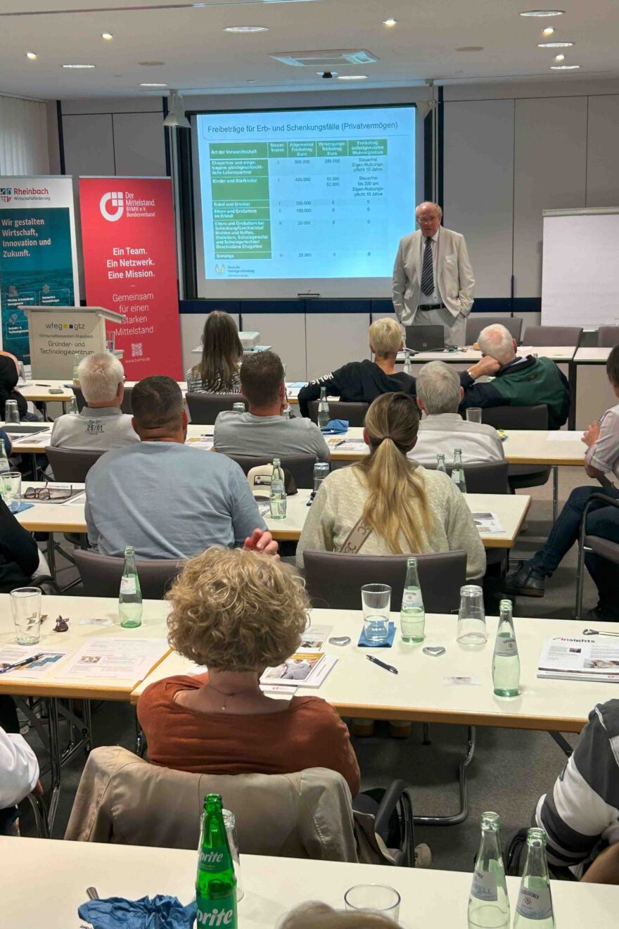 Ansicht des Referenten und der Teilnehmer