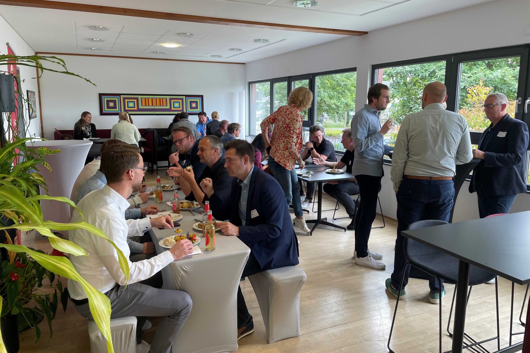 Teilnehmer beim Netzwerken