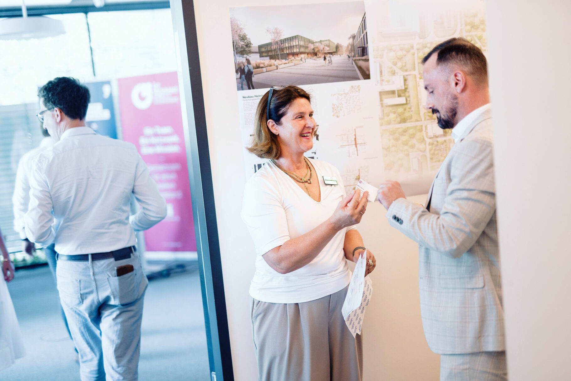 Frau Kreins im Gespräch