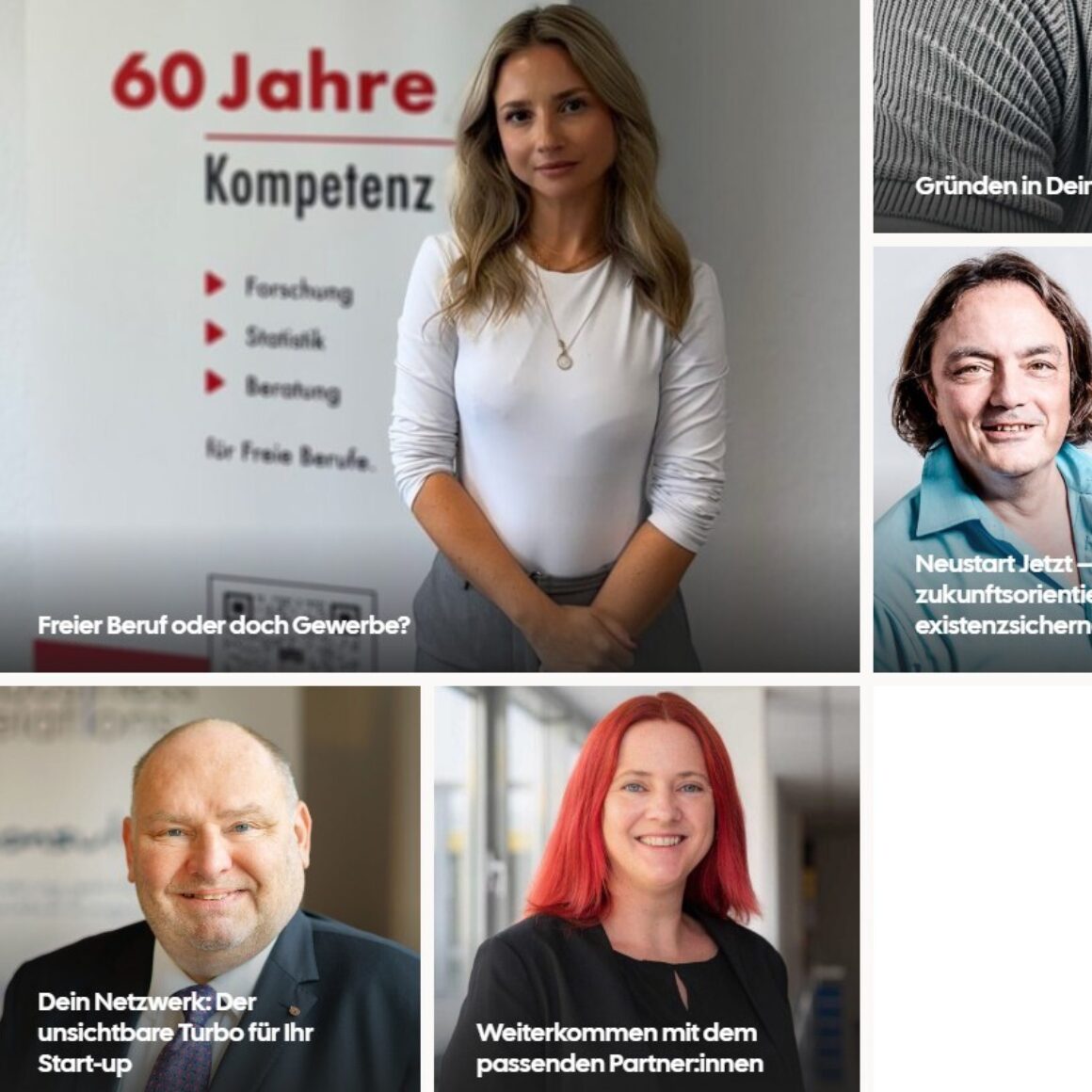 Blick auf die Expertentipps auf der Website von Start Rhein-Neckar