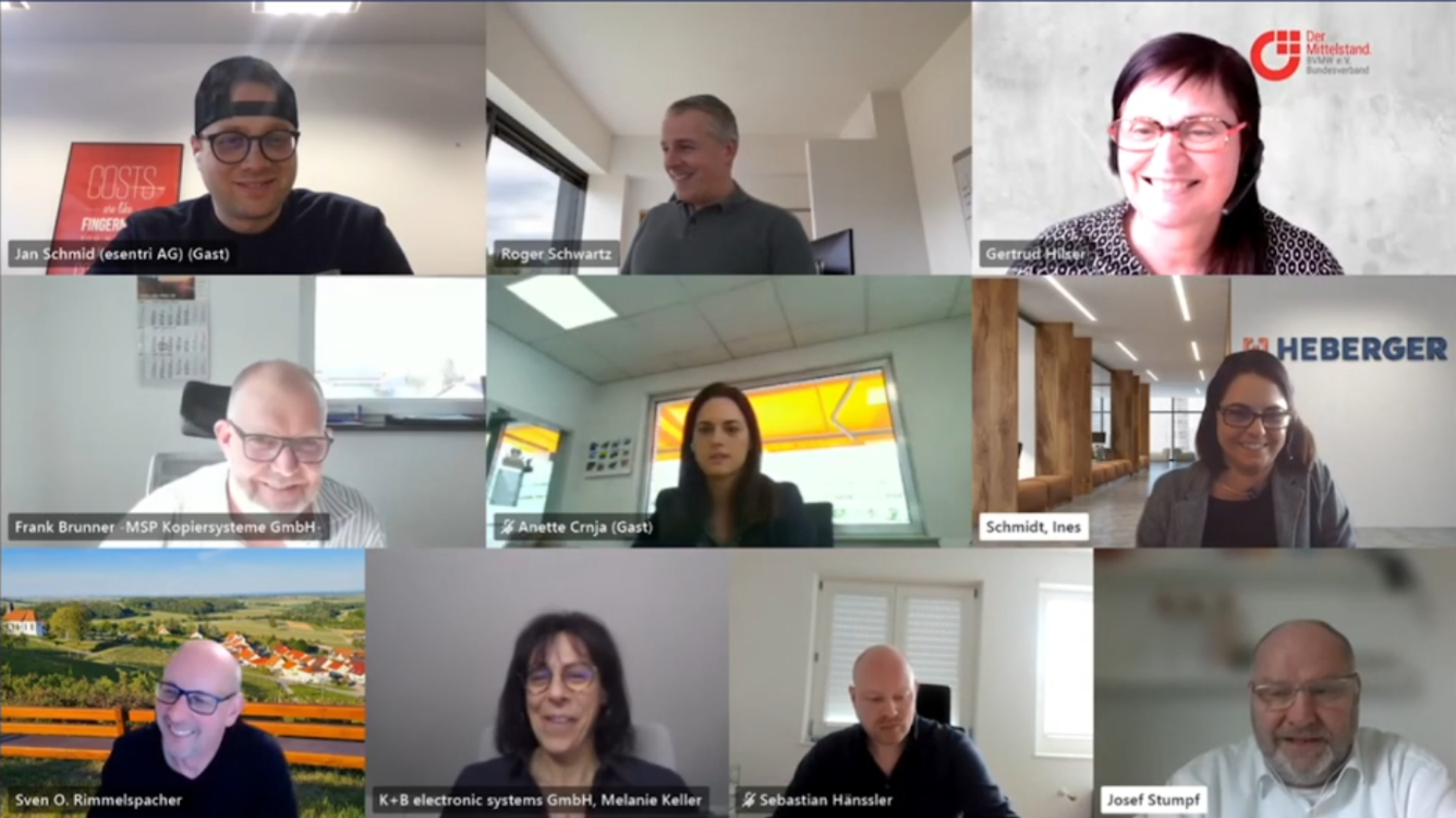 alle Teilnehmer der Veranstaltung