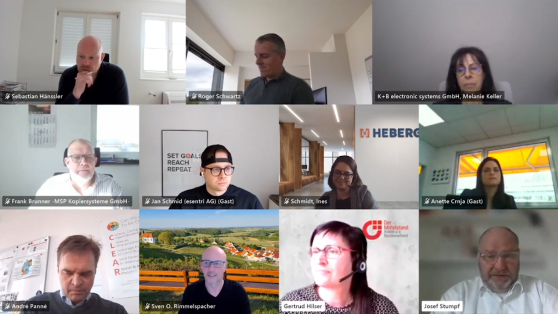 alle Teilnehmer der Veranstaltung