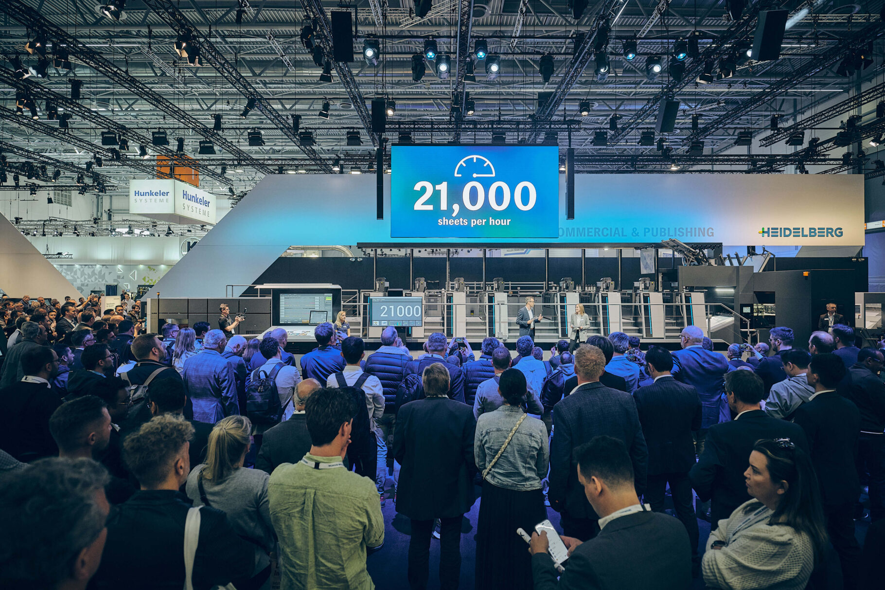 drupa: Blick af den Stand von HEIDELBERG