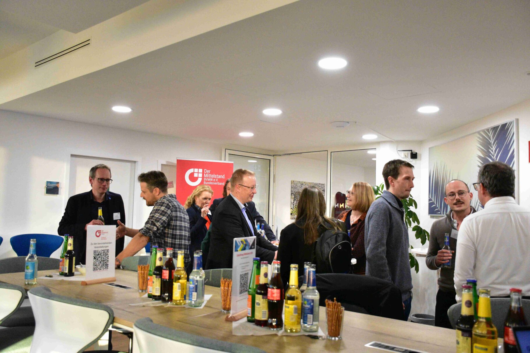 Blick auf das Networking der Teilnehmer