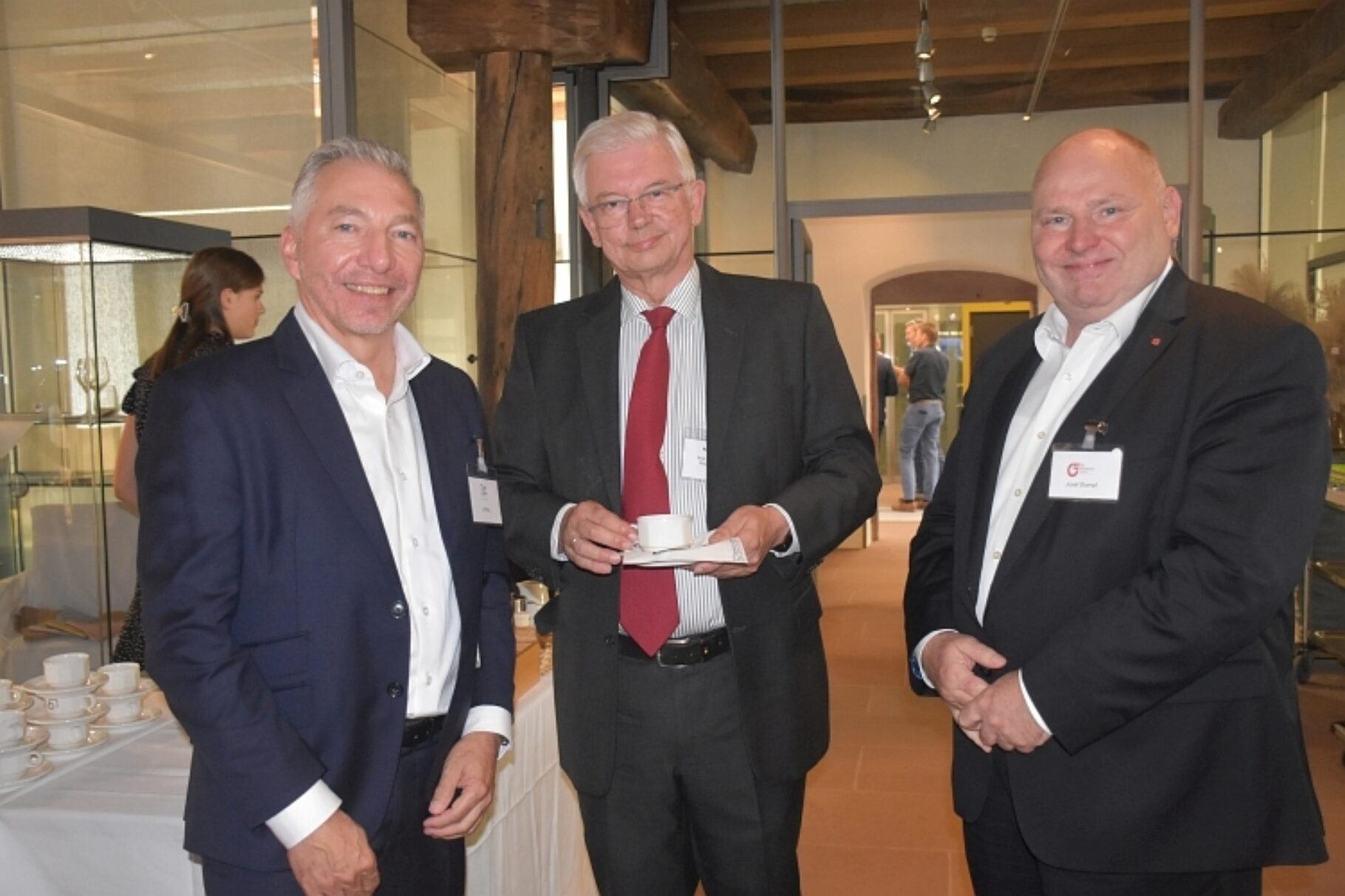 Herr Stumpf mit Referent Koch und einem Teilnehmer