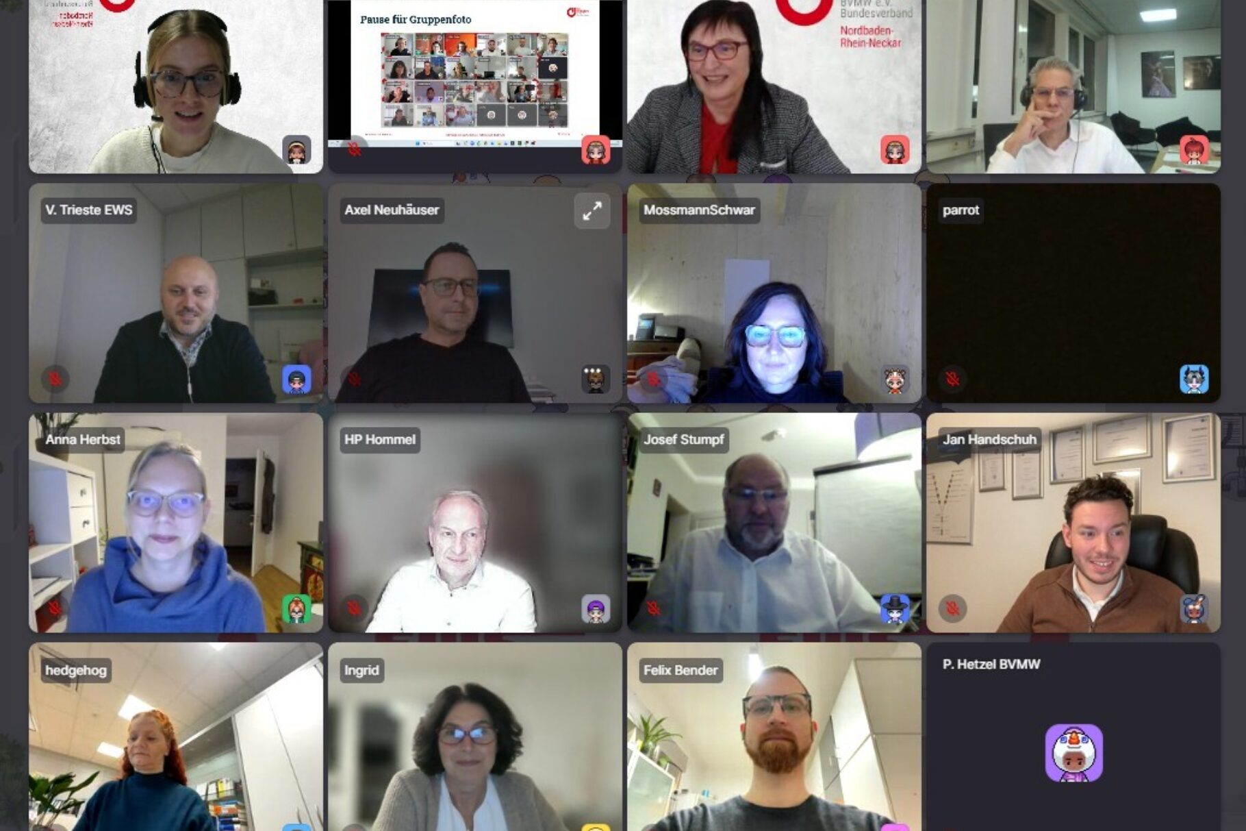 Gruppenfoto Netzwerk Service