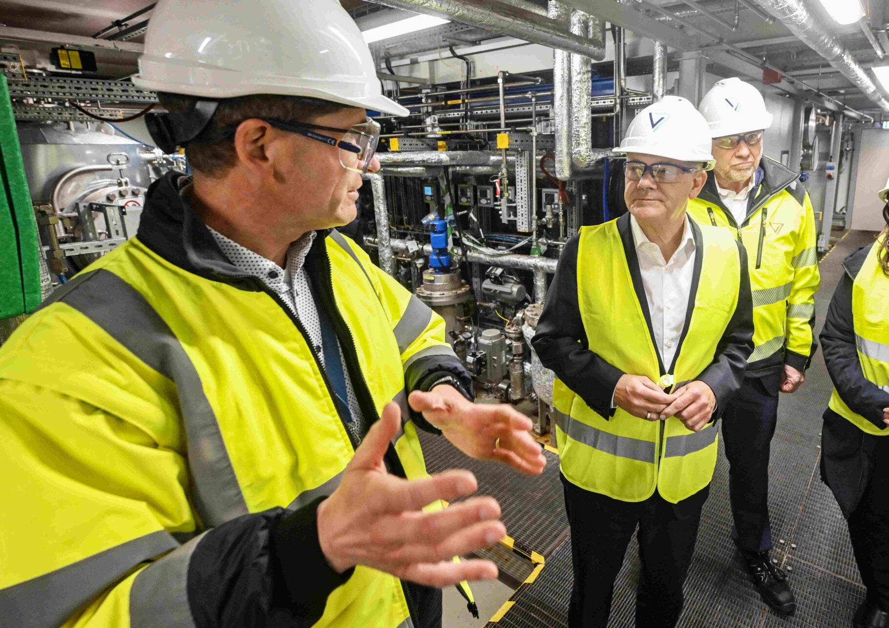 Bei der Unternehmensbesichtigung