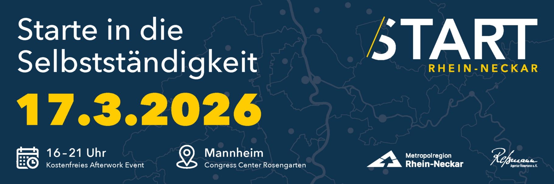 Banner Eventankündigung von START