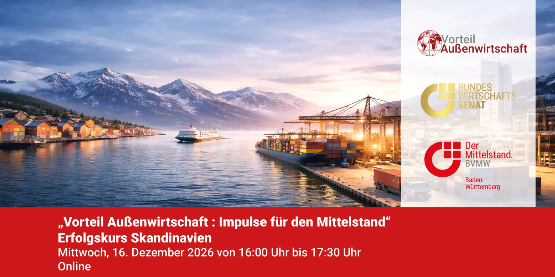 Online Außenwirtschaft Skandinavien Banner Website