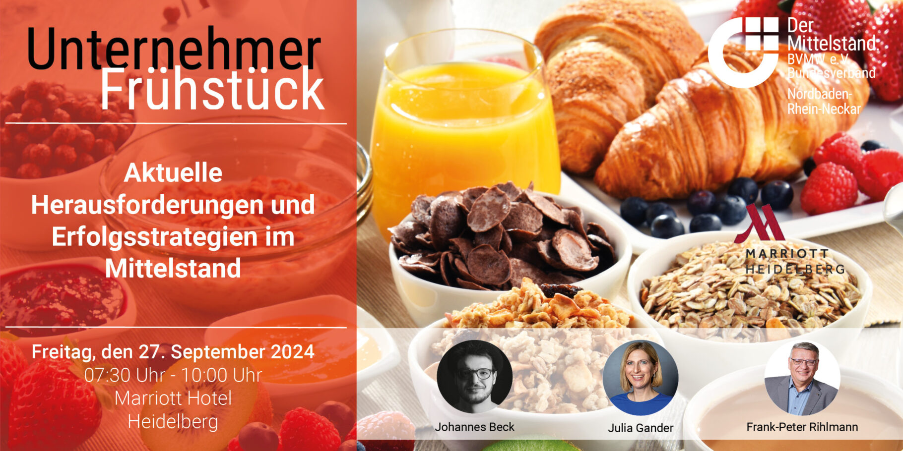 Banner UnternehmerFrühstück