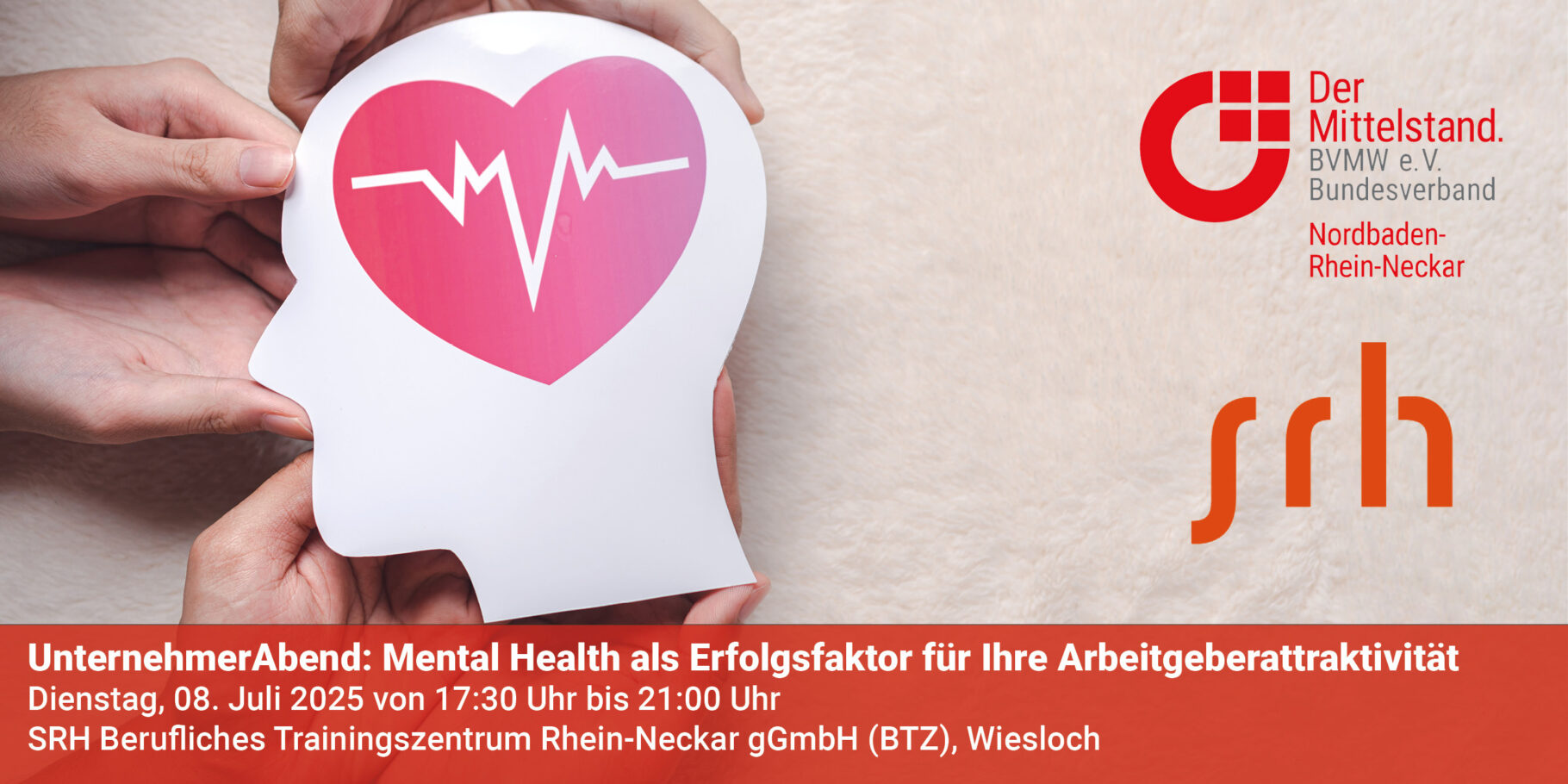 Banner zur Veranstaltung unter dem Thema Mental Health
