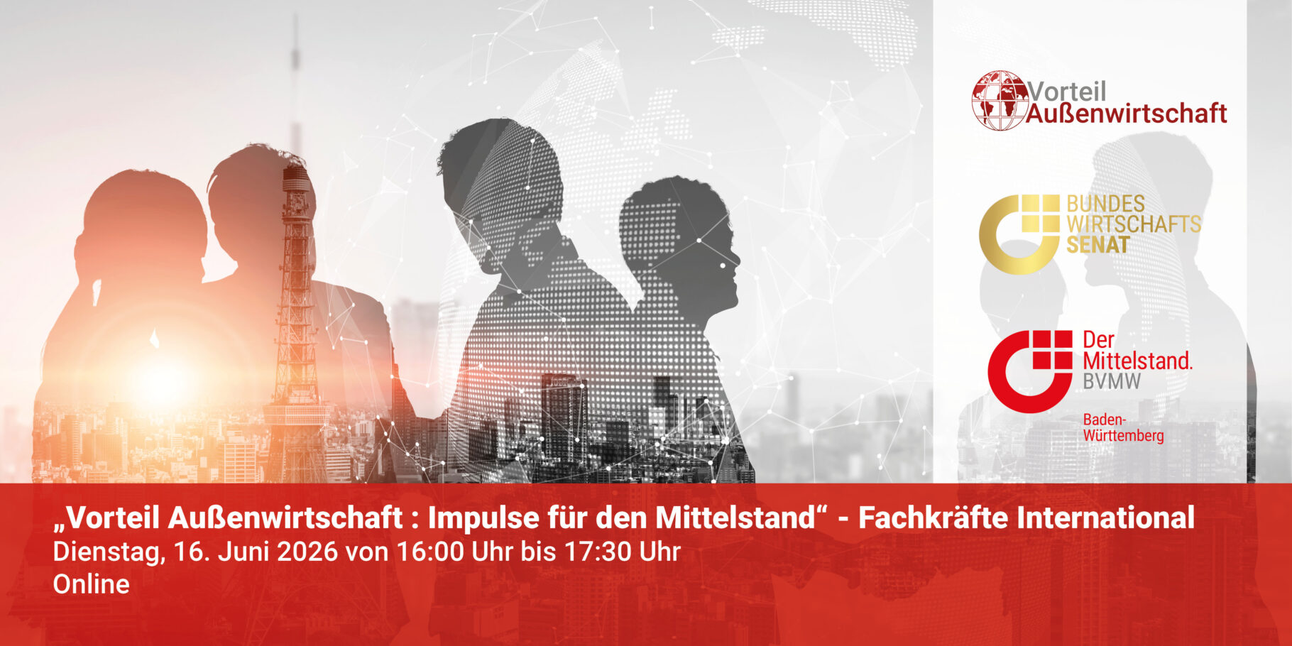 Online Außenwirtschaft Fachkräfte Banner Website