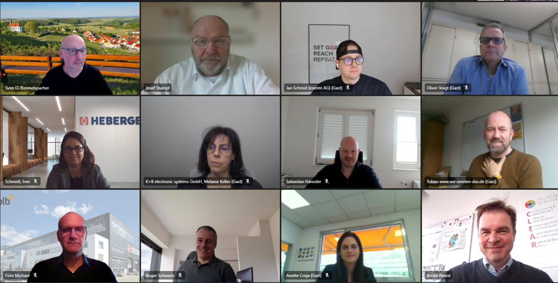 alle Teilnehmer der Veranstaltung