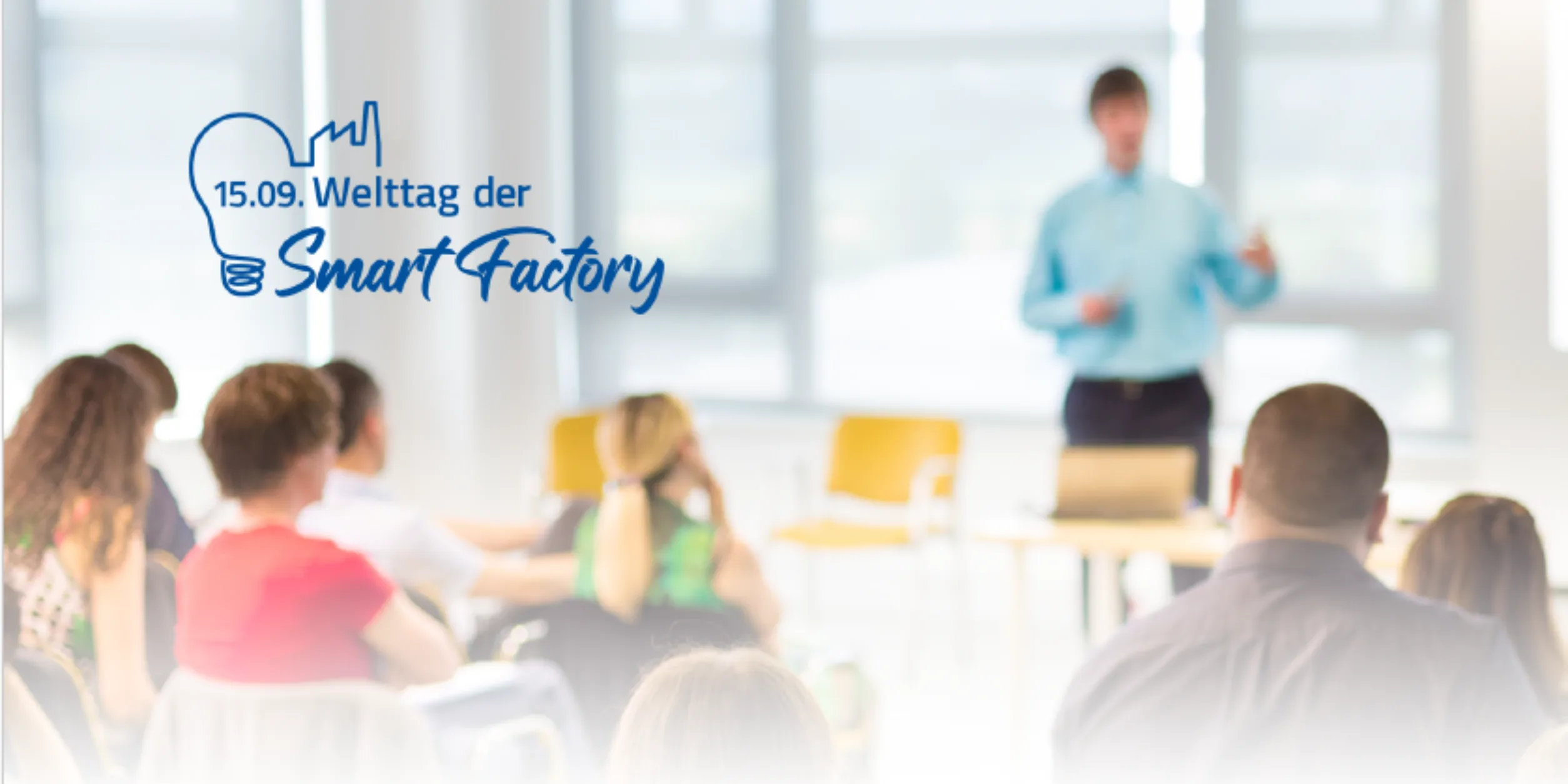 Banner zum Welttag der Smart Factory