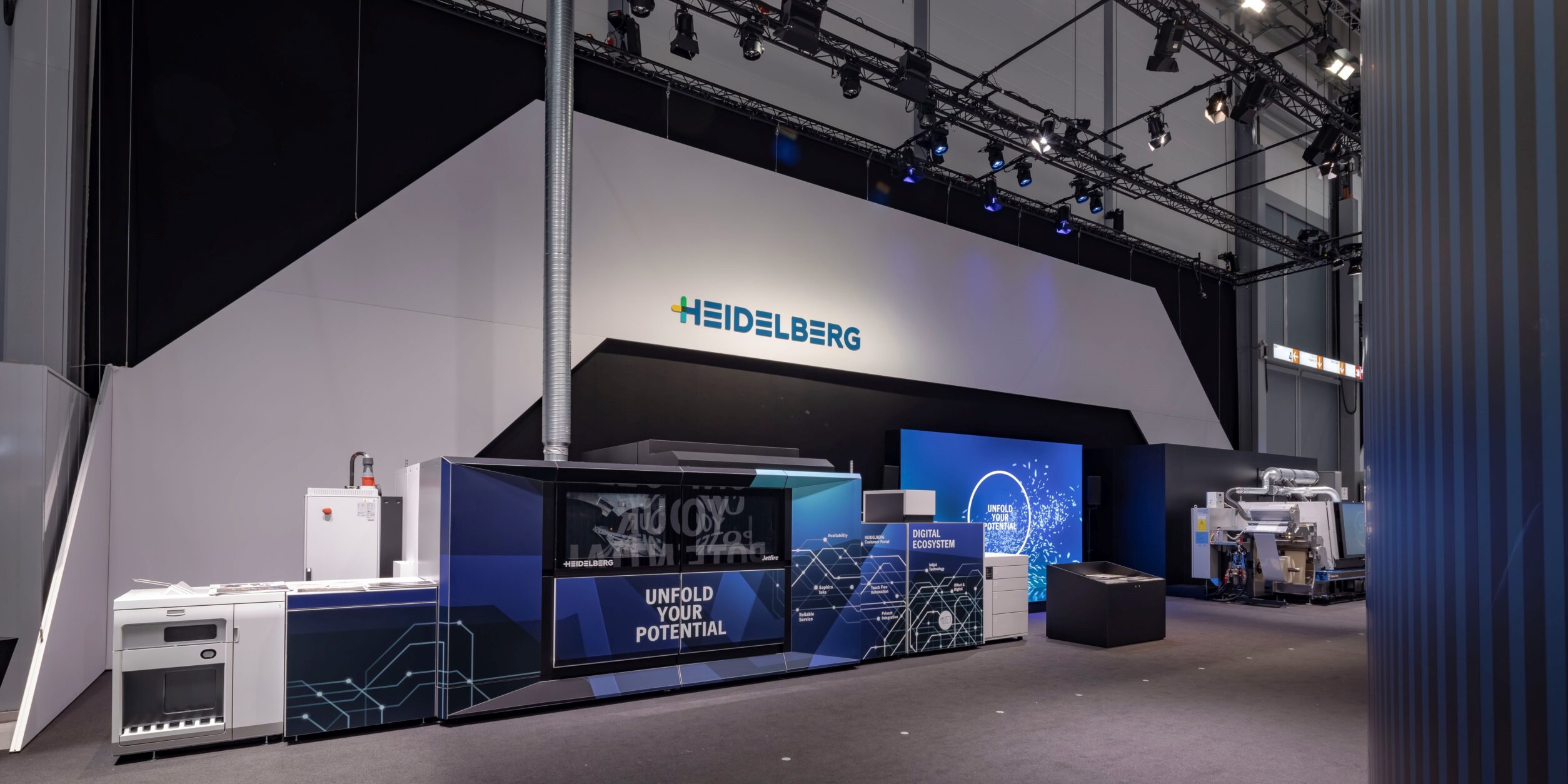 Stand von HEIDELBERG an der drupa