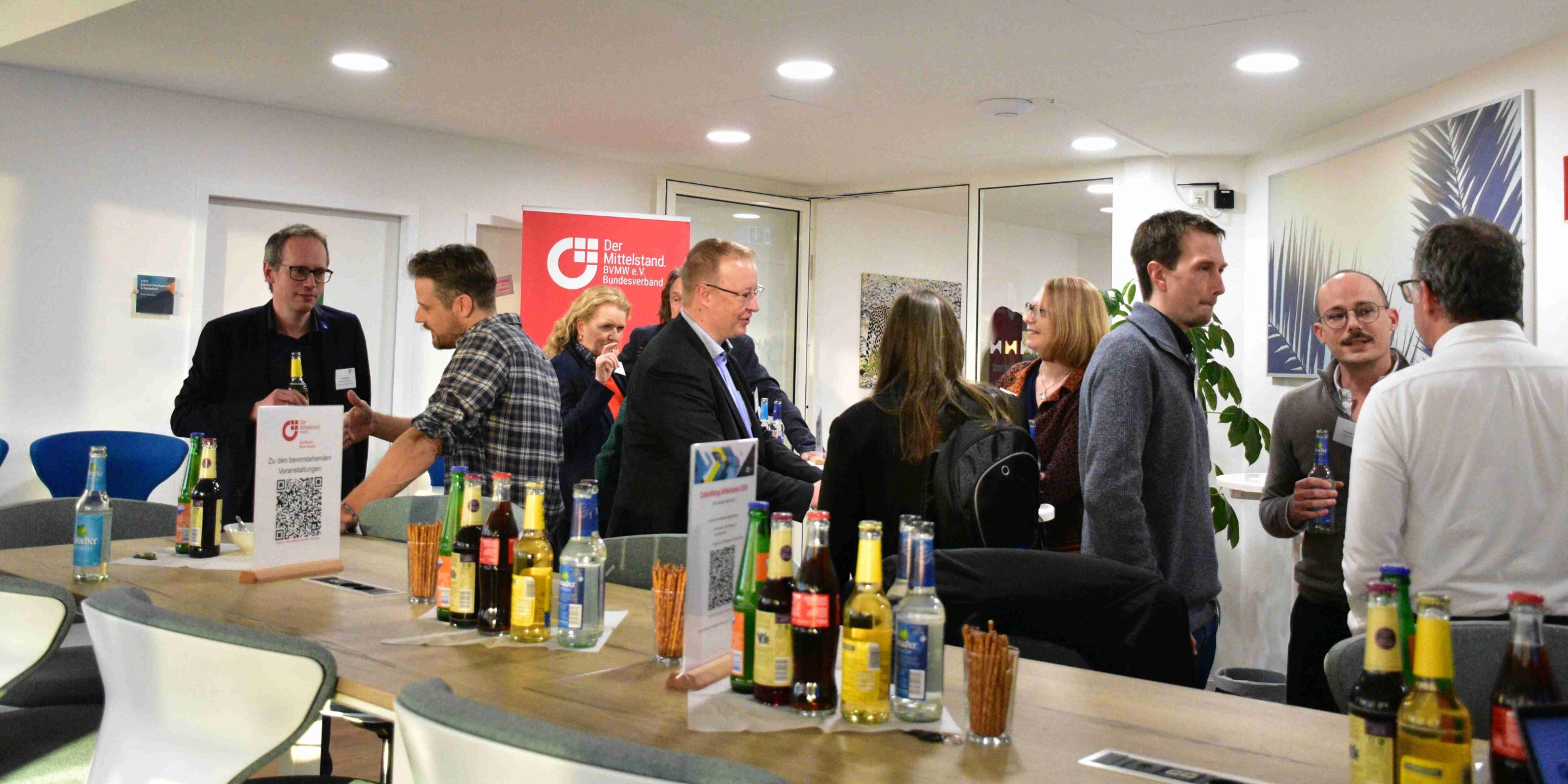 Blick auf das Networking der Teilnehmer