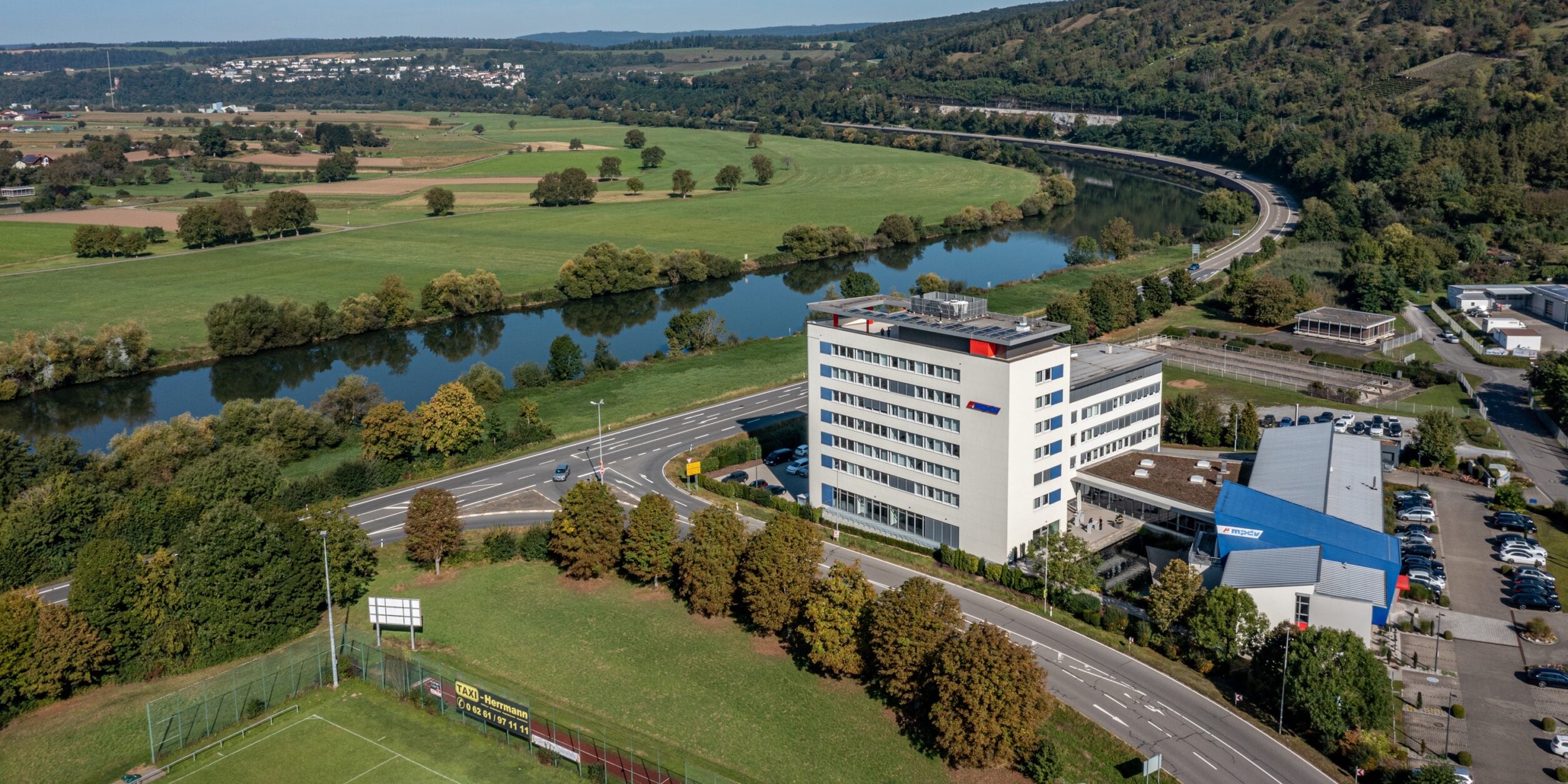 Blick auf den MPDV Standort in Mosbach