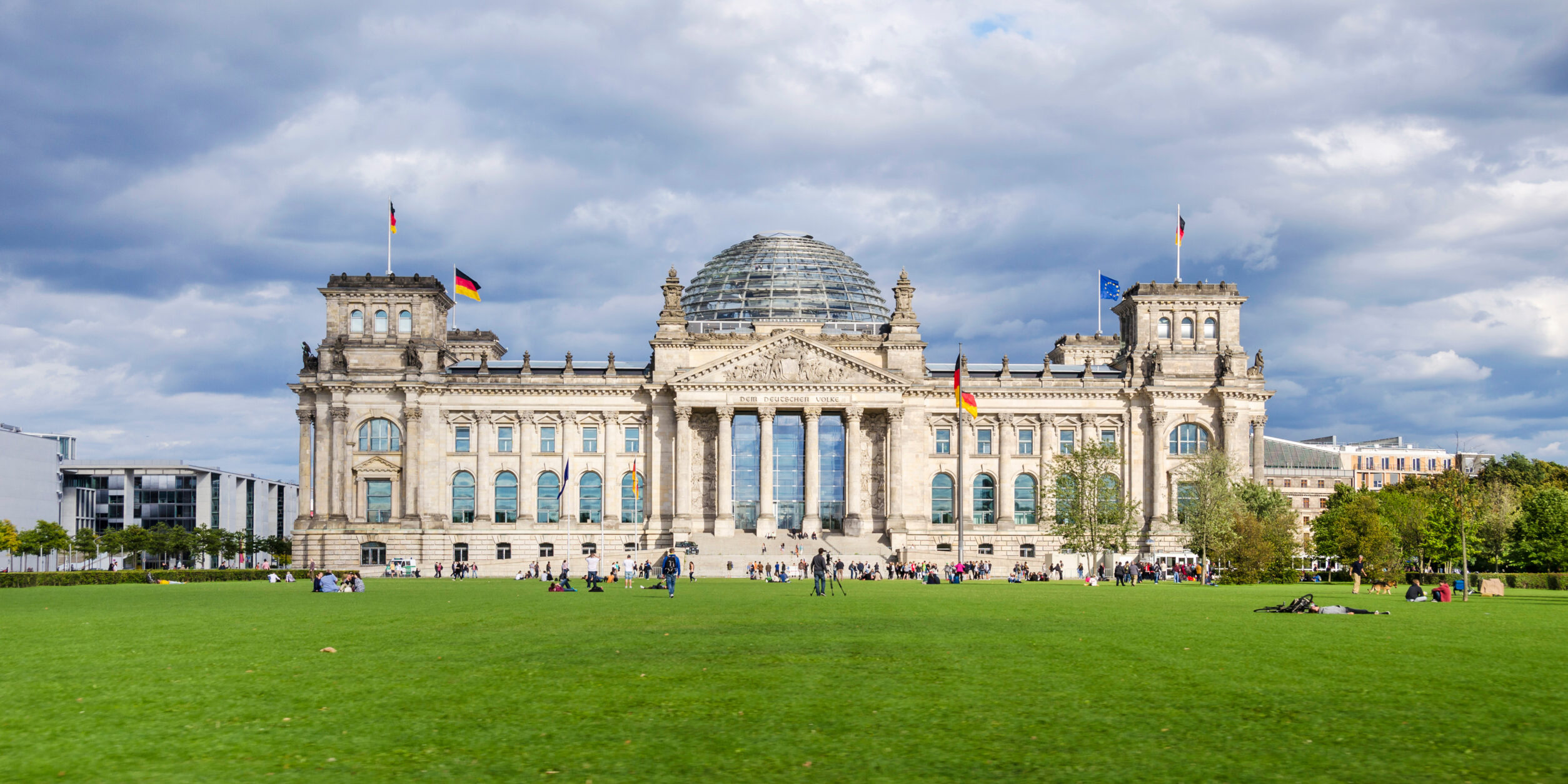 Blick auf den deutschen Bundestag