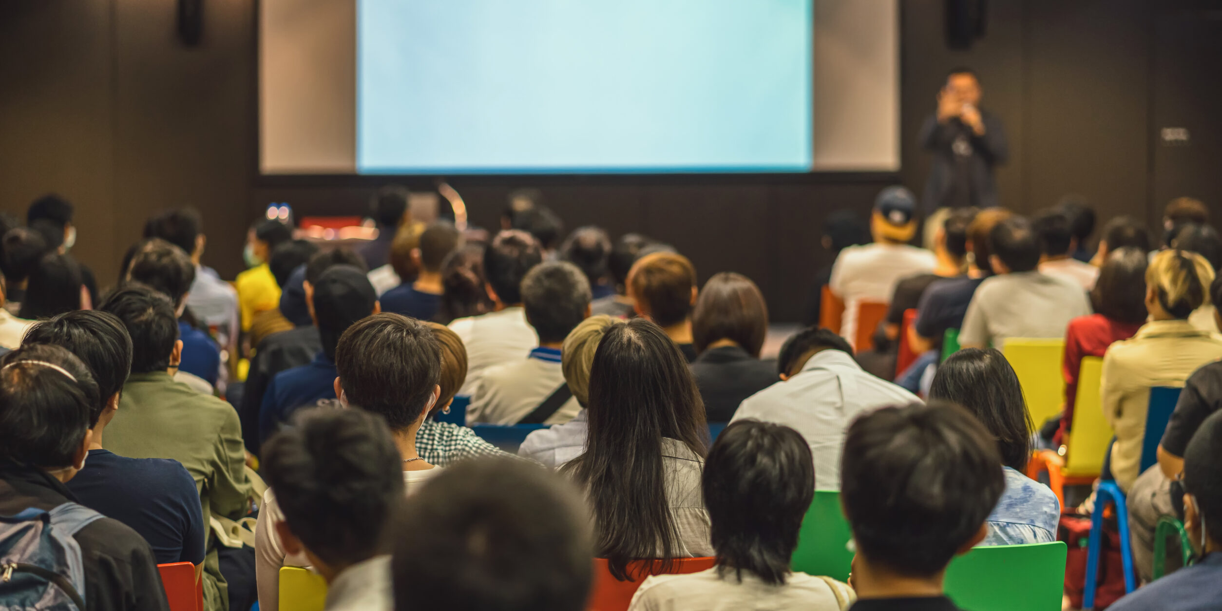 Blick auf eine Präsentation