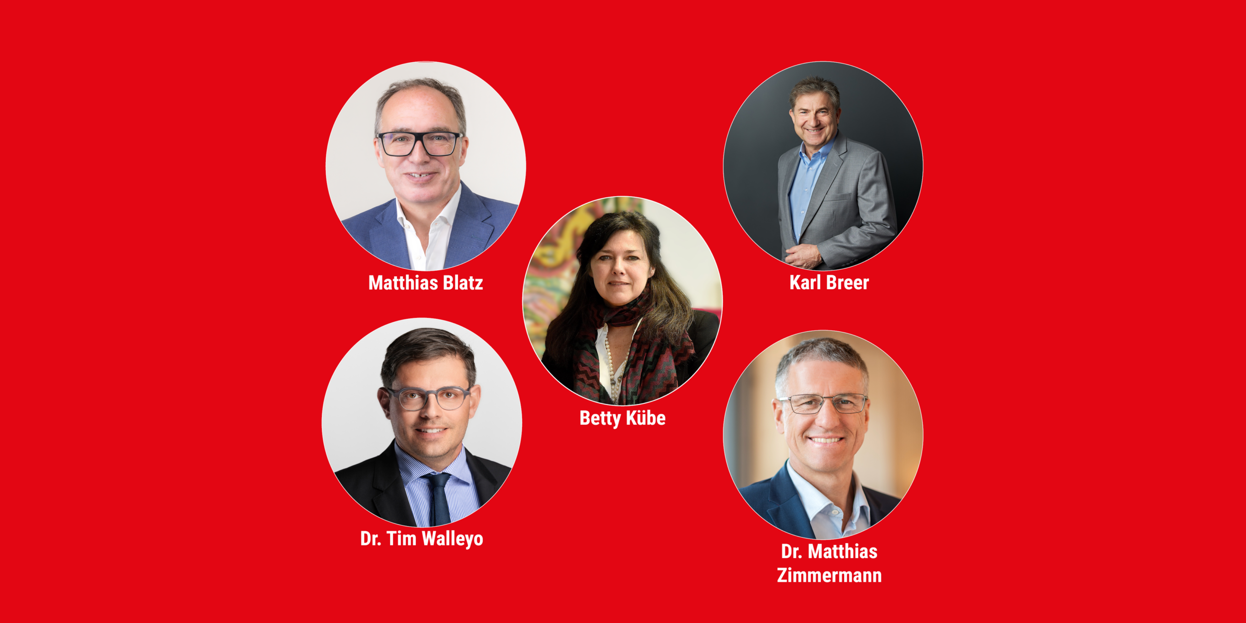 Bilder von 5 Mitgliedern des BVMW die in Vollversammlung IHK gewählt wurden