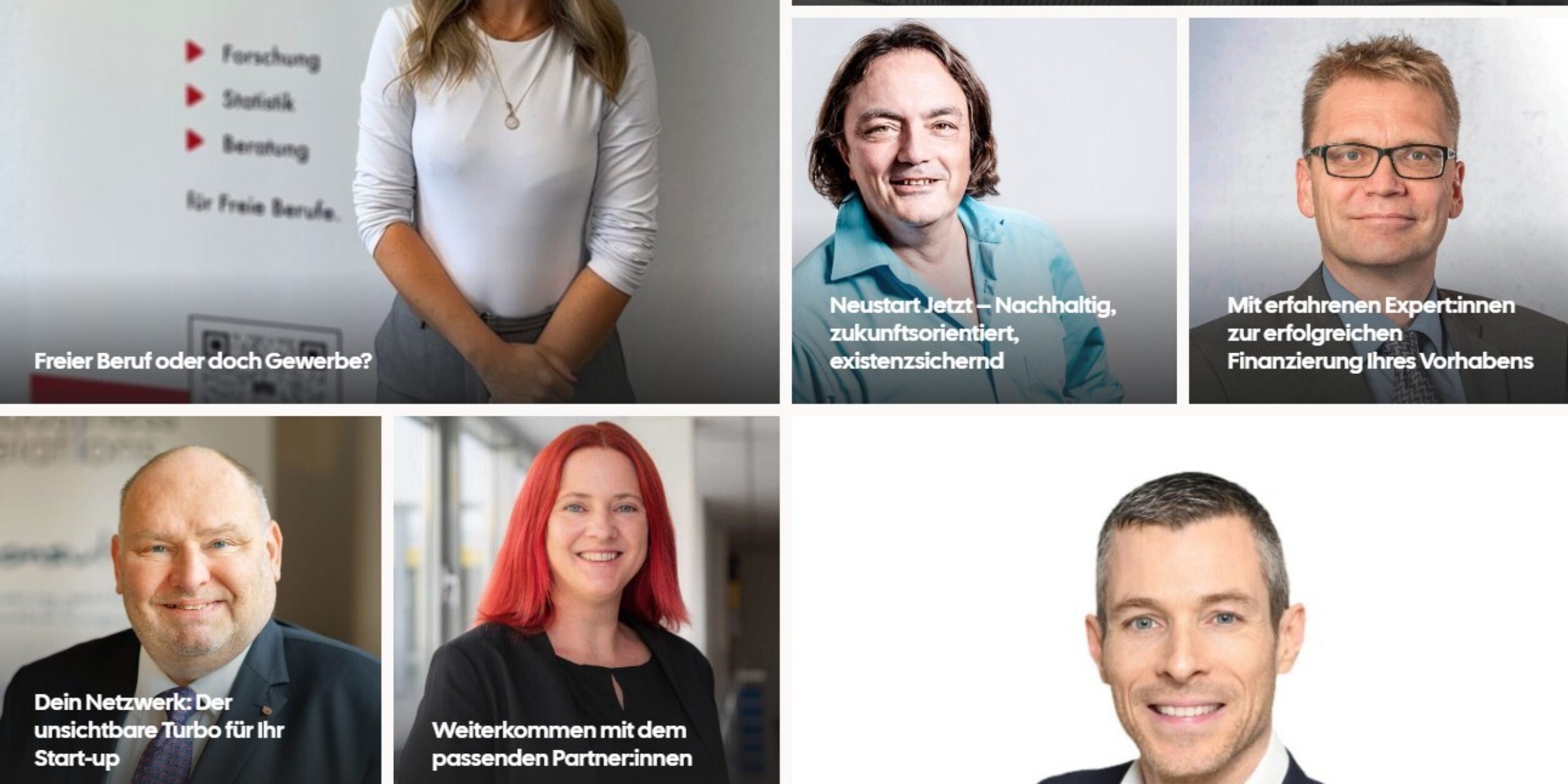 Blick auf die Expertentipps auf der Website von Start Rhein-Neckar