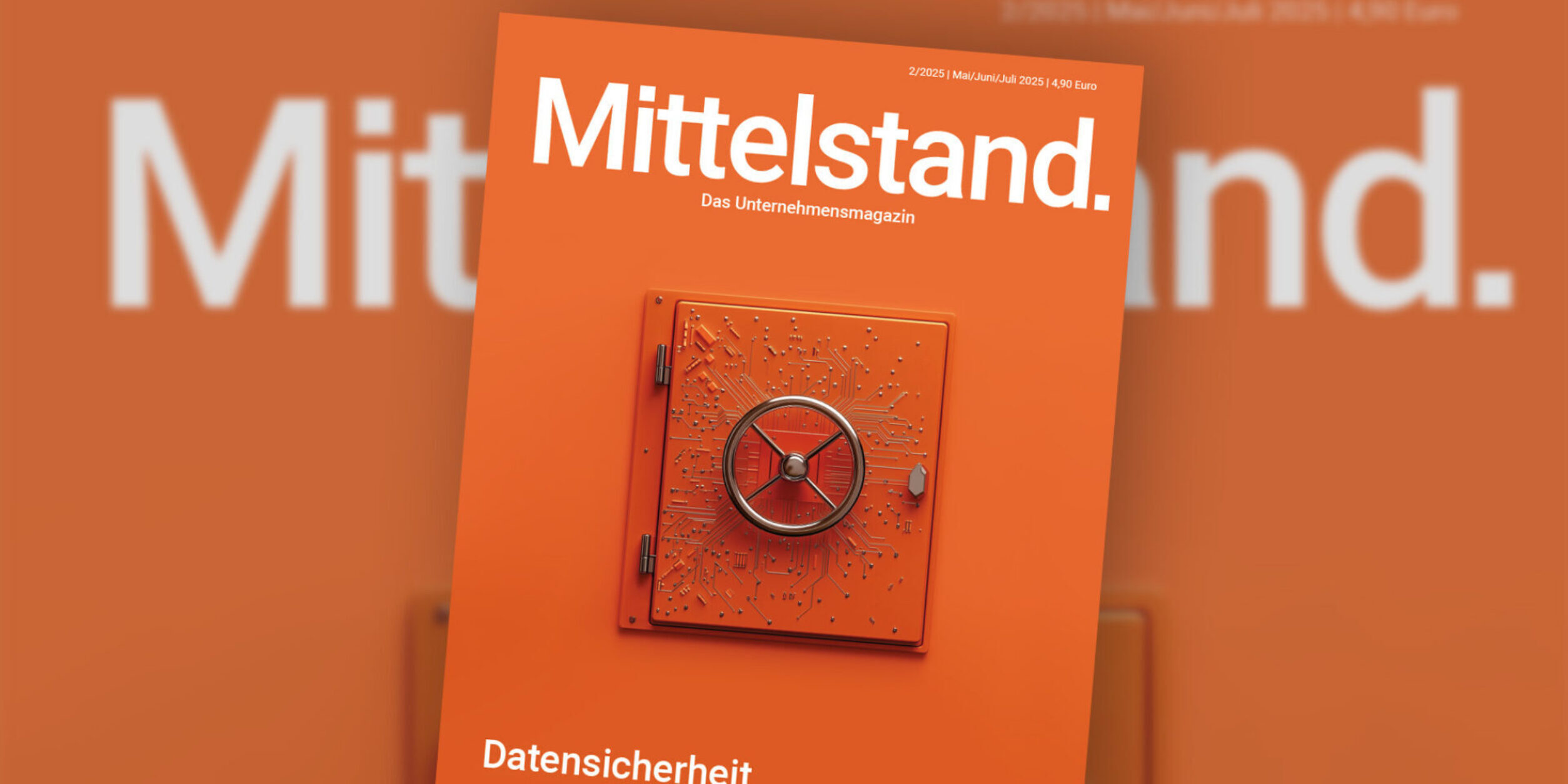 Cover des neuen Magazins in Orange
