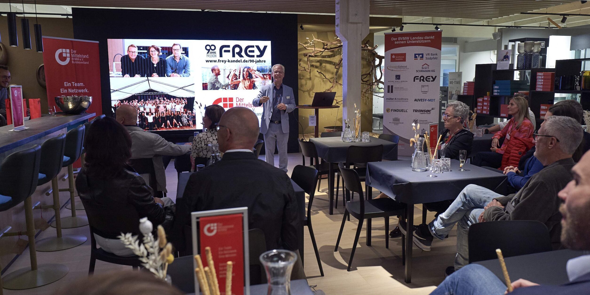 Blick auf die Präsentation