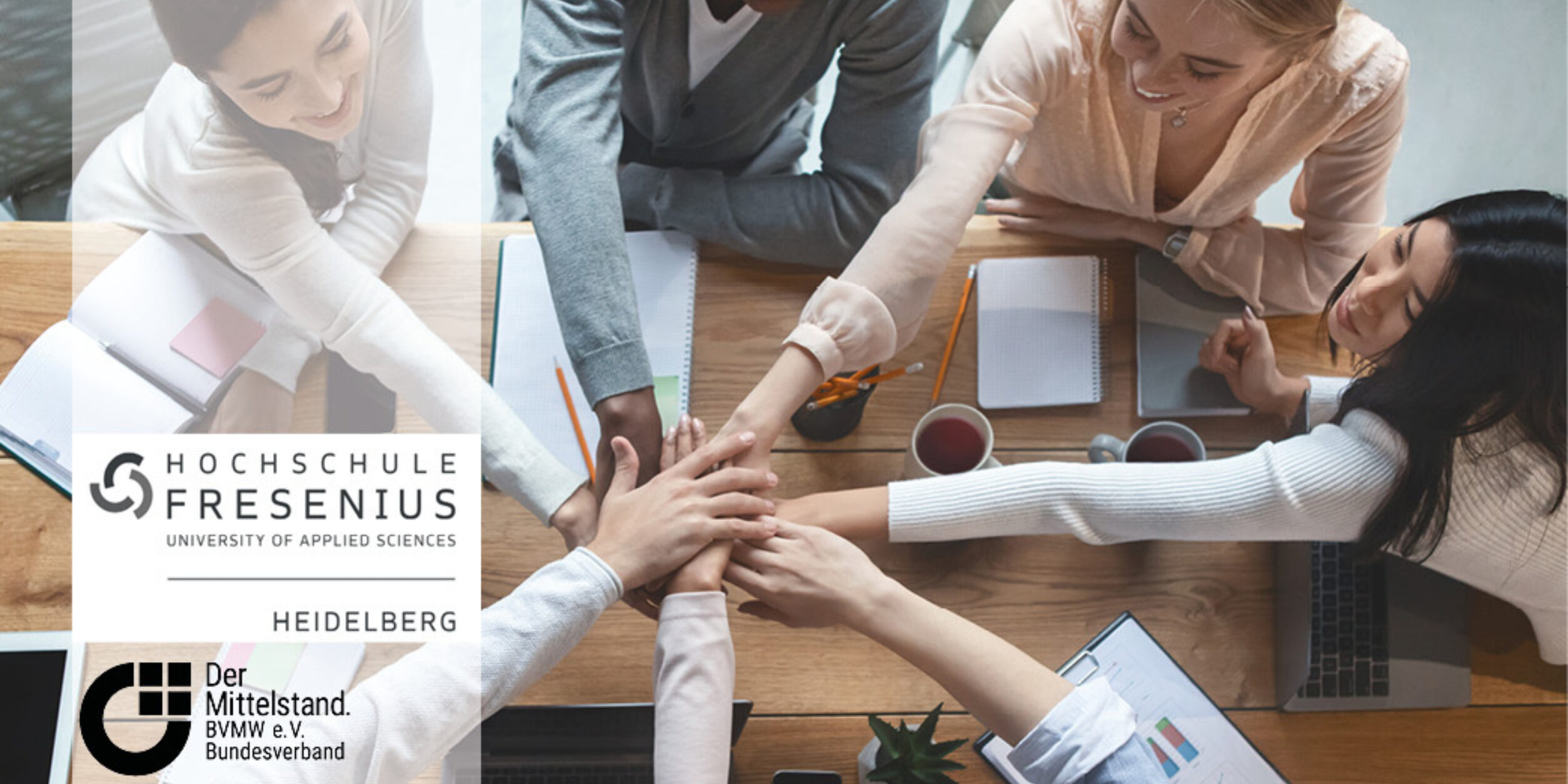 Menschen, die ihre Hände übereinander tuen: Teamwork