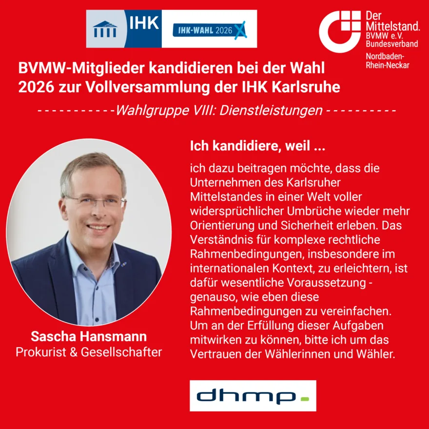 Sascha Hansmann Einzelposting IHK Wahl Karlsruhe