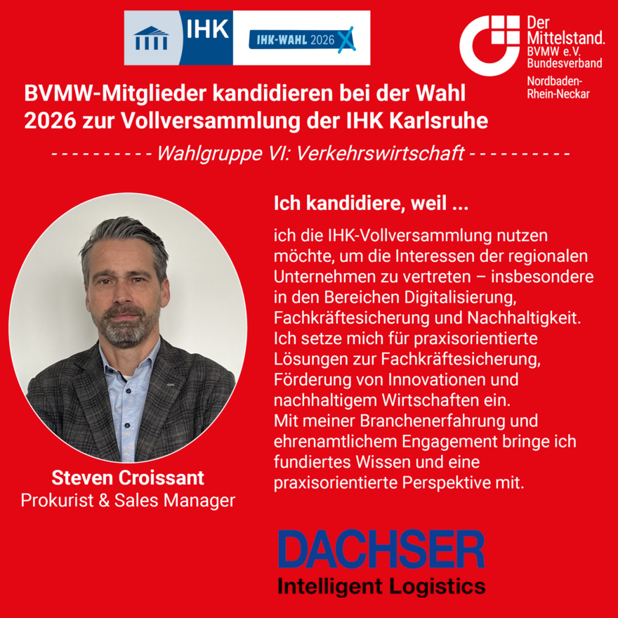 Steven Croissant Einzelposting IHK Wahl Karlsruhe