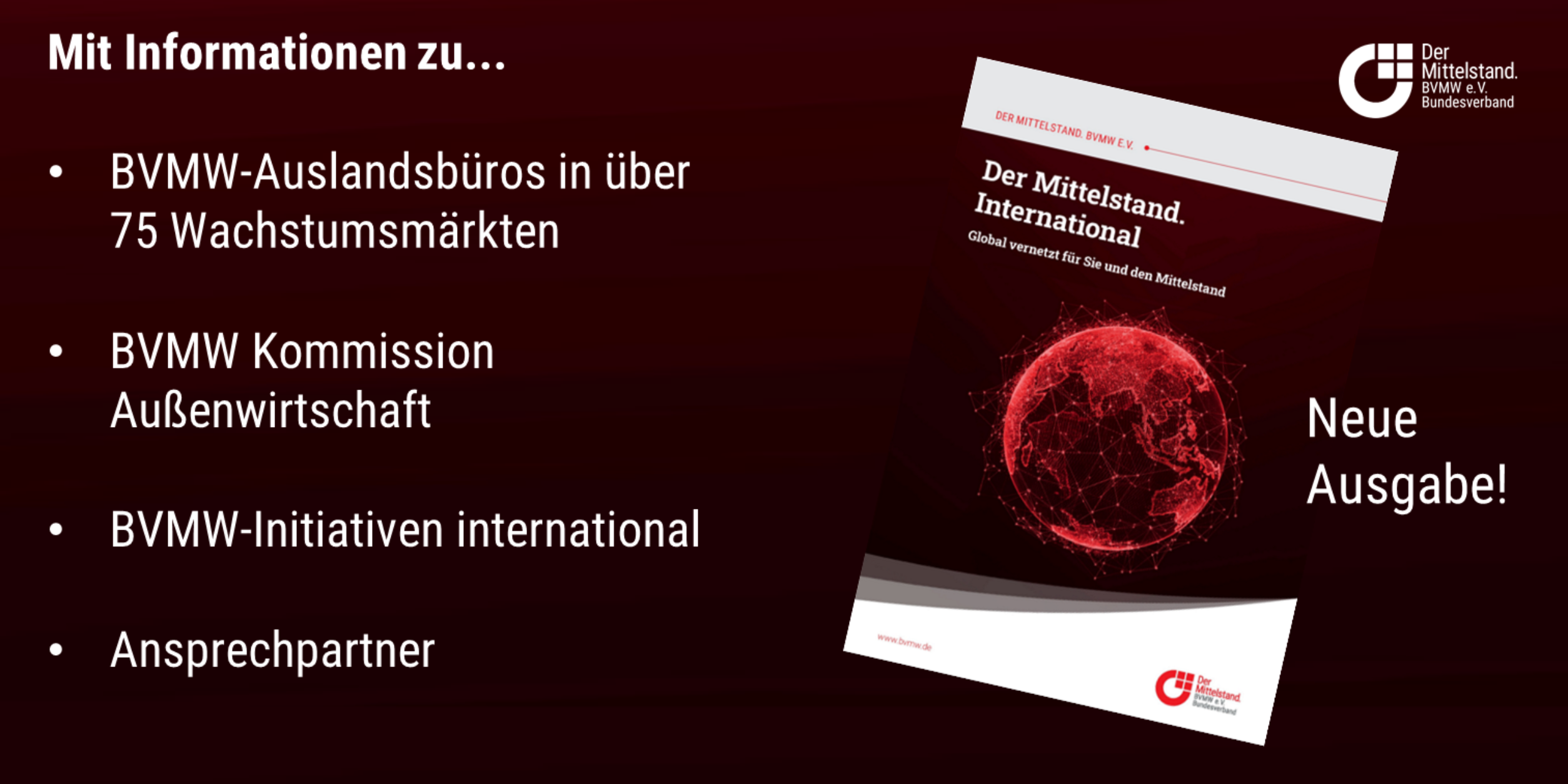 Broschüre BVMW International