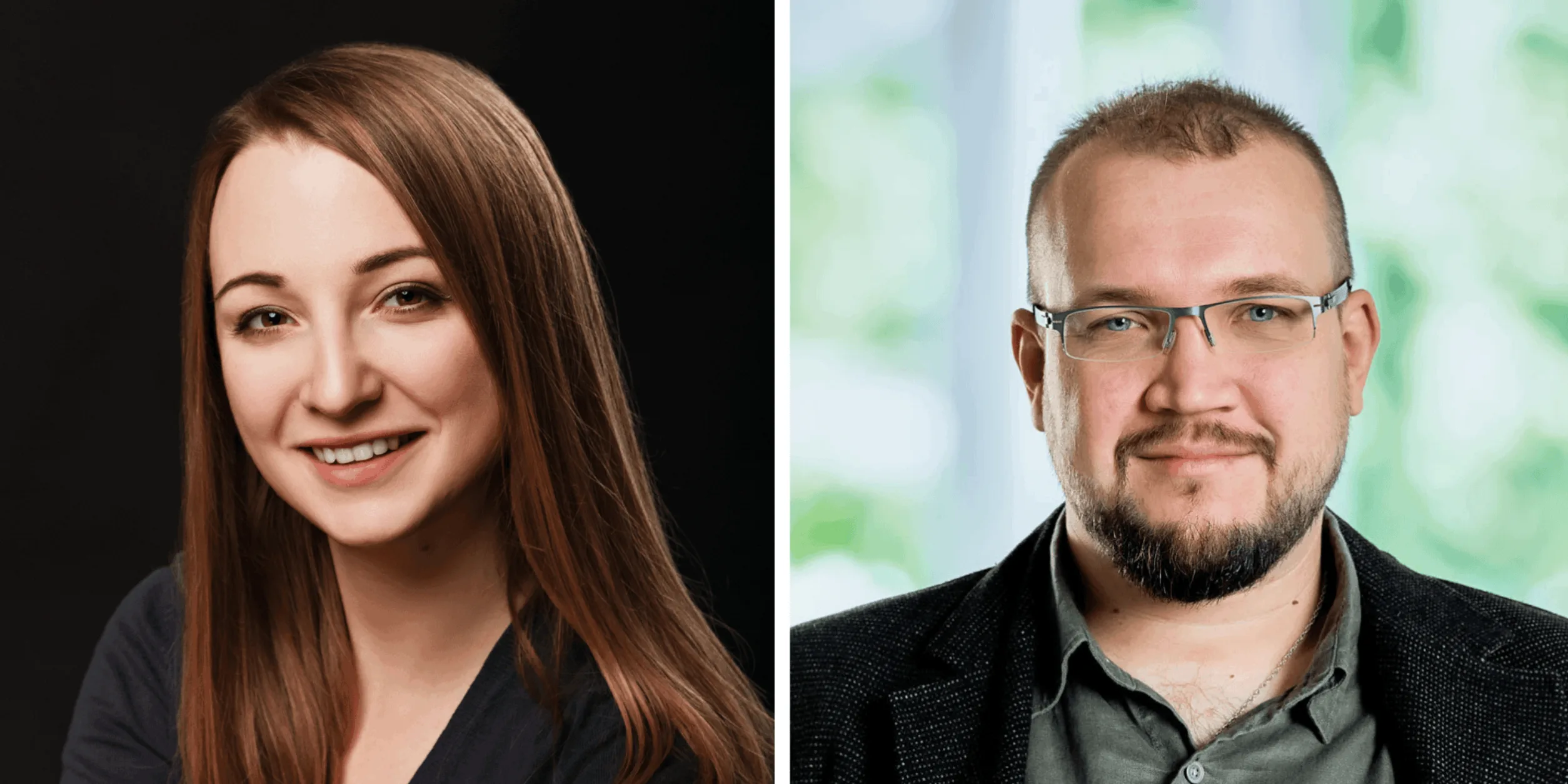 Portraittotos von Valieriia Zubrizki und Alexander Zubrizki