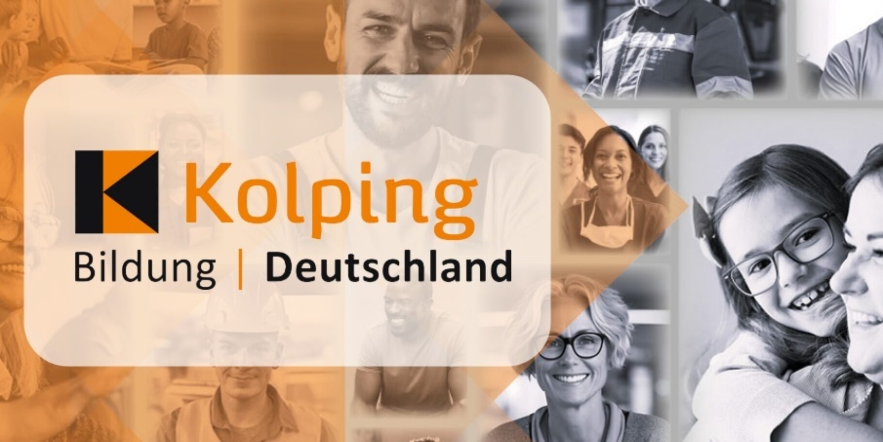 Logo der Kolping Bildung Deutschland gGmbH mit Hintergund Image