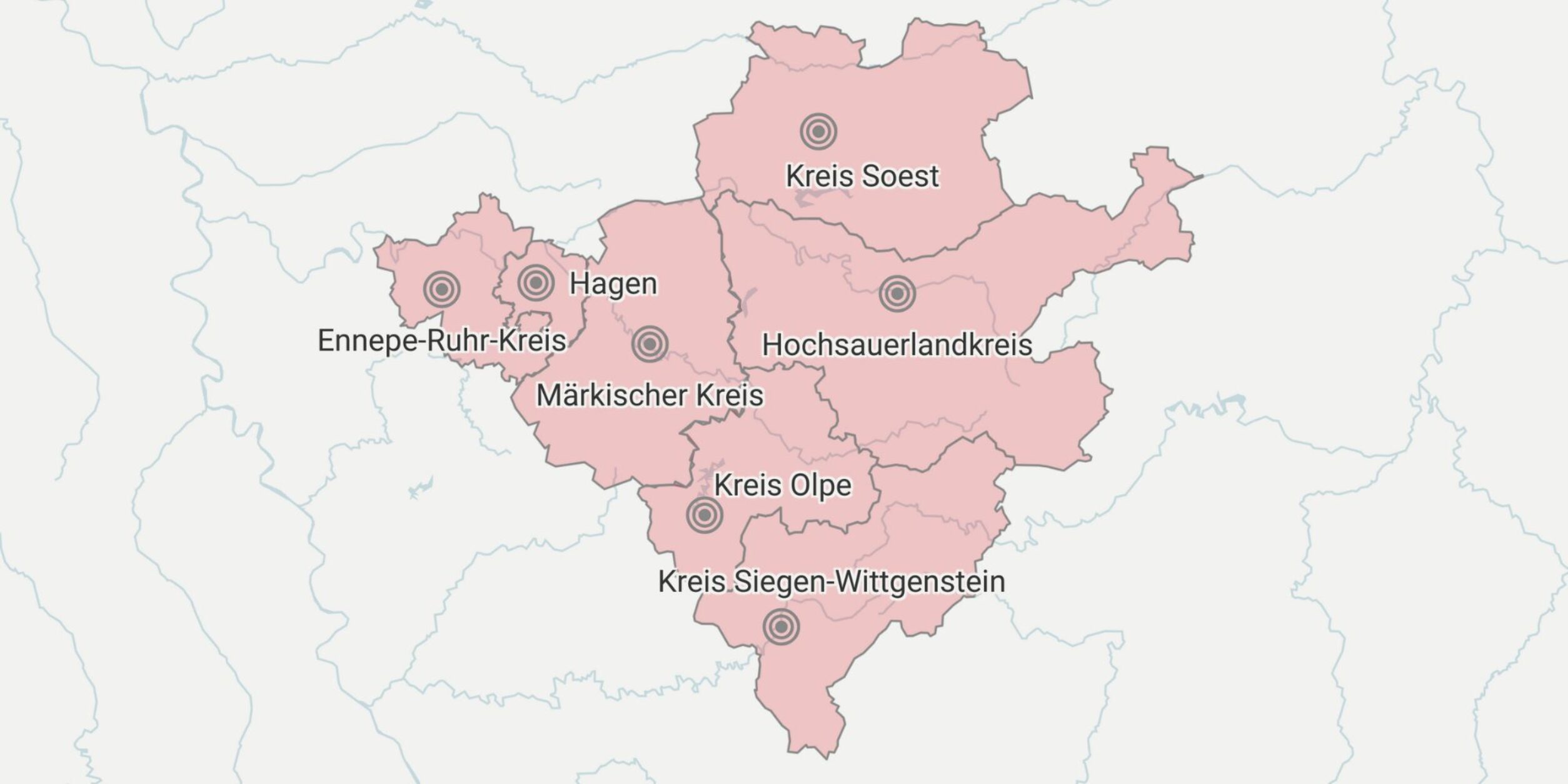 Karte BVMW Südwestfalen
