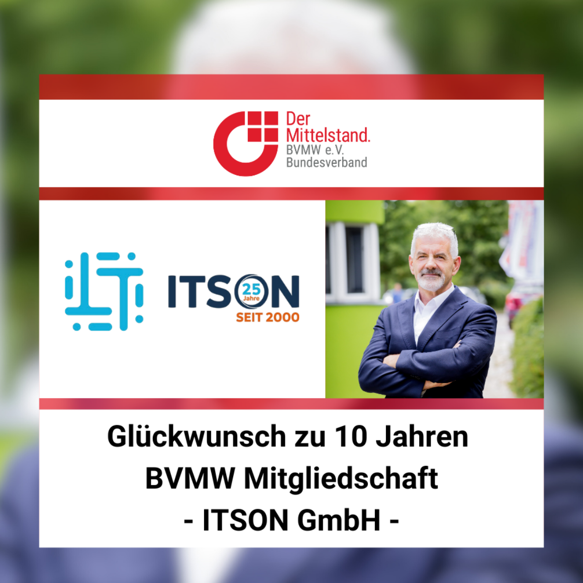 ITSON GmbH Sonneberg 10 Jahre Mitgliedschaft BVMW