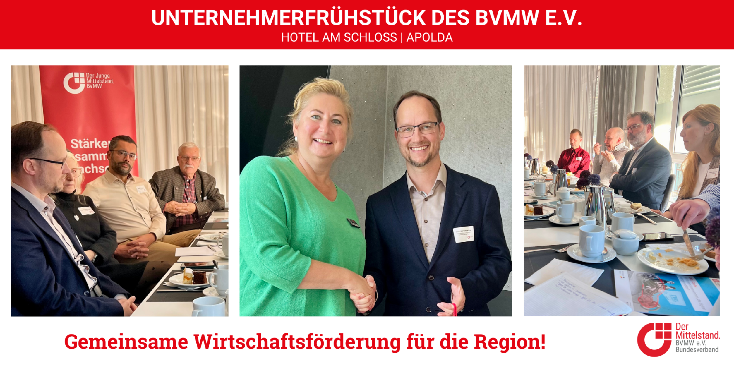 Bericht vom Unternehmerfrühstück in Apolda - Diana Walther und Thomas Gottweiss