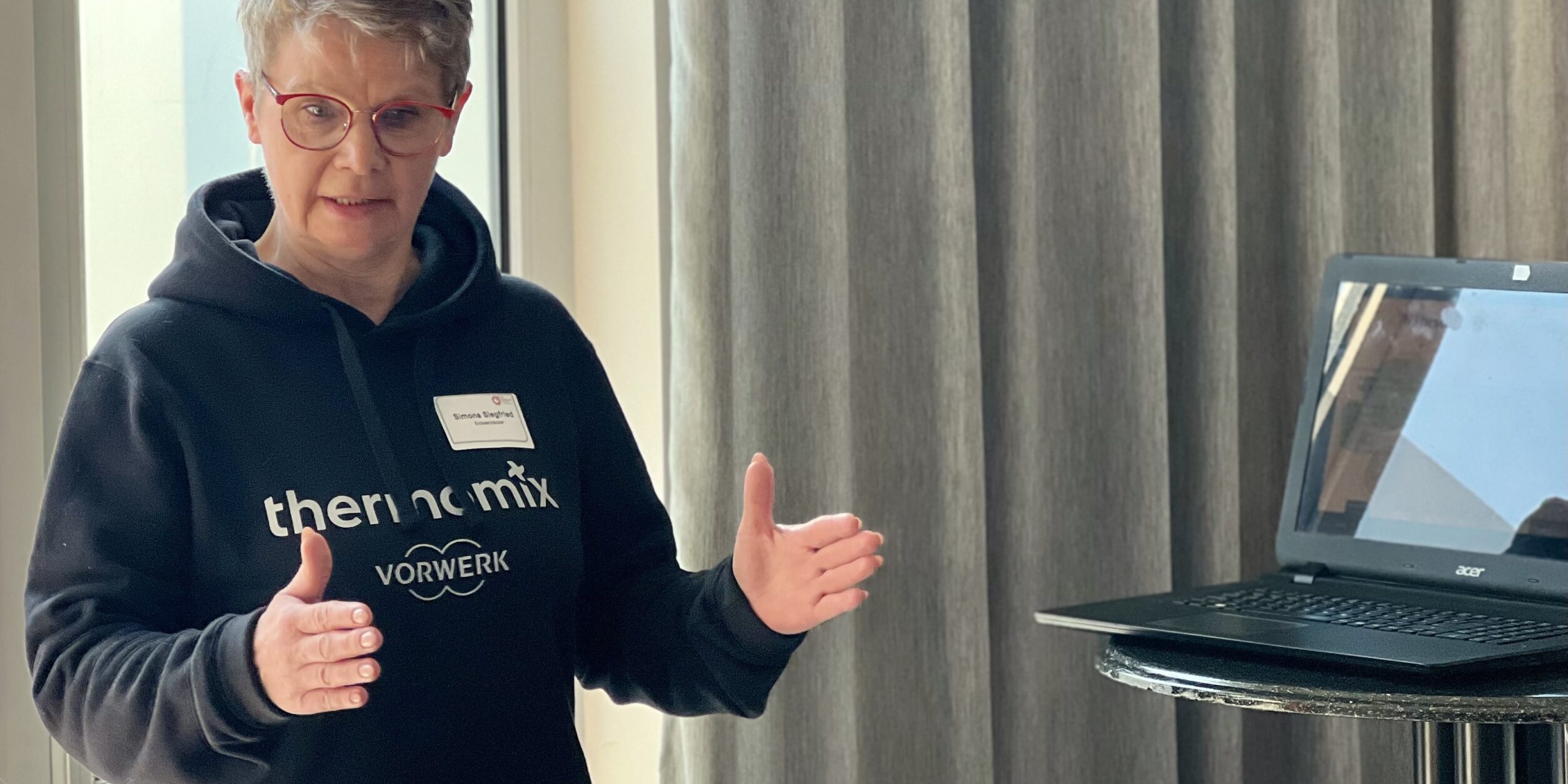 Simone Siegfried spricht über de Zusammenhang von Ernährung und Gesundheit