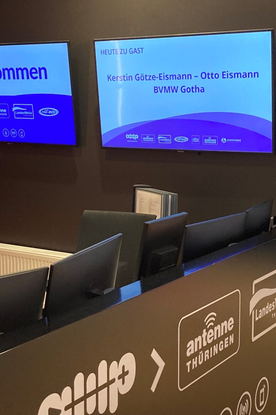 Begrüßung BVMW Gotha durch ANTENNE THÜRINGEN