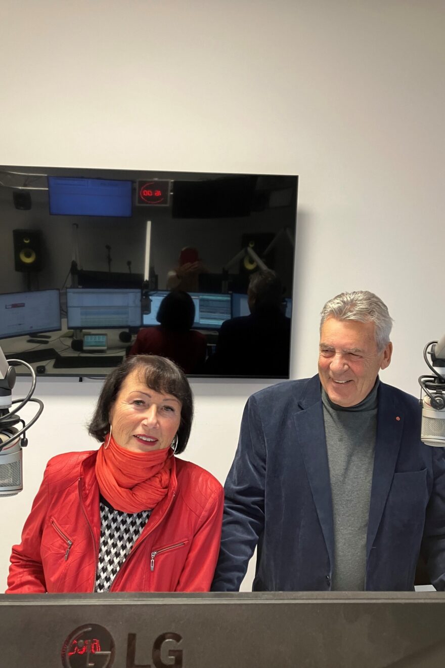 Freude bei der Aufnahme