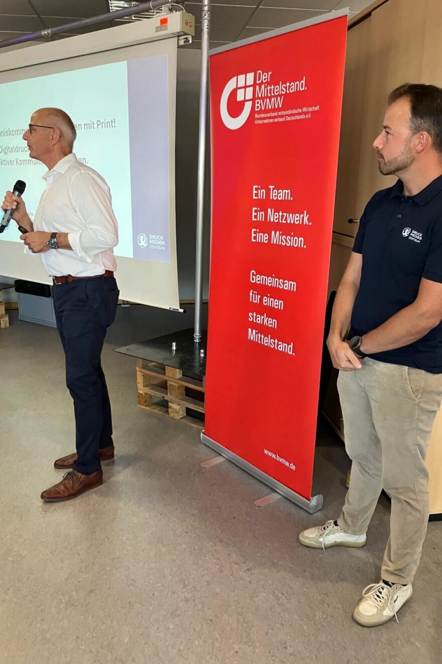 Vortrag Jörg Hunsche von HP und Christoph Creutzburg GF DMZ