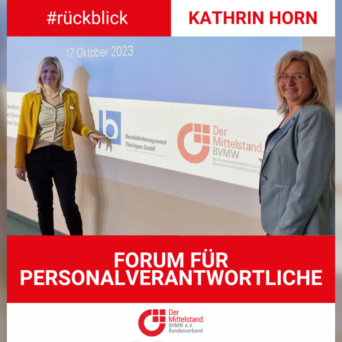 Rückblick Forum für Personalverantwortliche Kathrin Horn