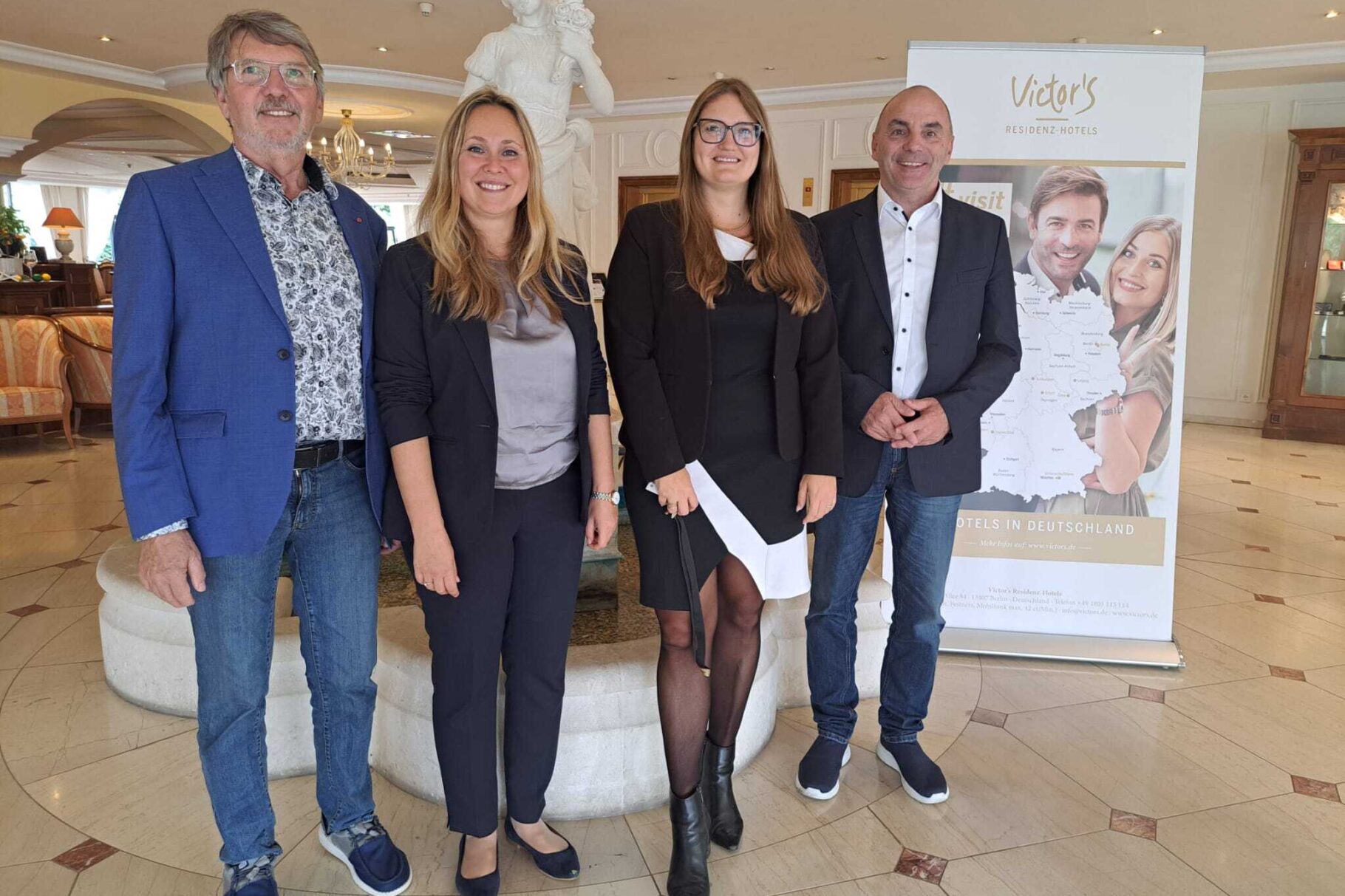 Von links nach rechts: Herr Bitterberg, Frau Sergan, Frau Burdusa, Herr Siemon