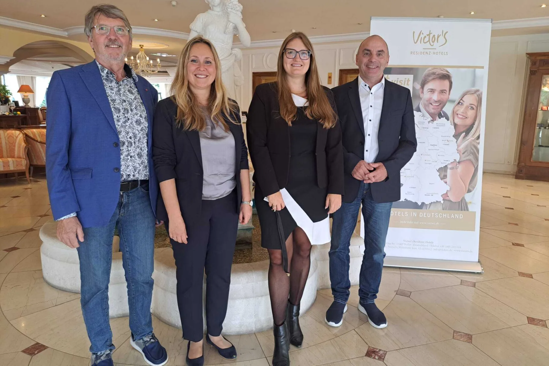 Von links nach rechts: Herr Bitterberg, Frau Sergan, Frau Burdusa, Herr Siemon